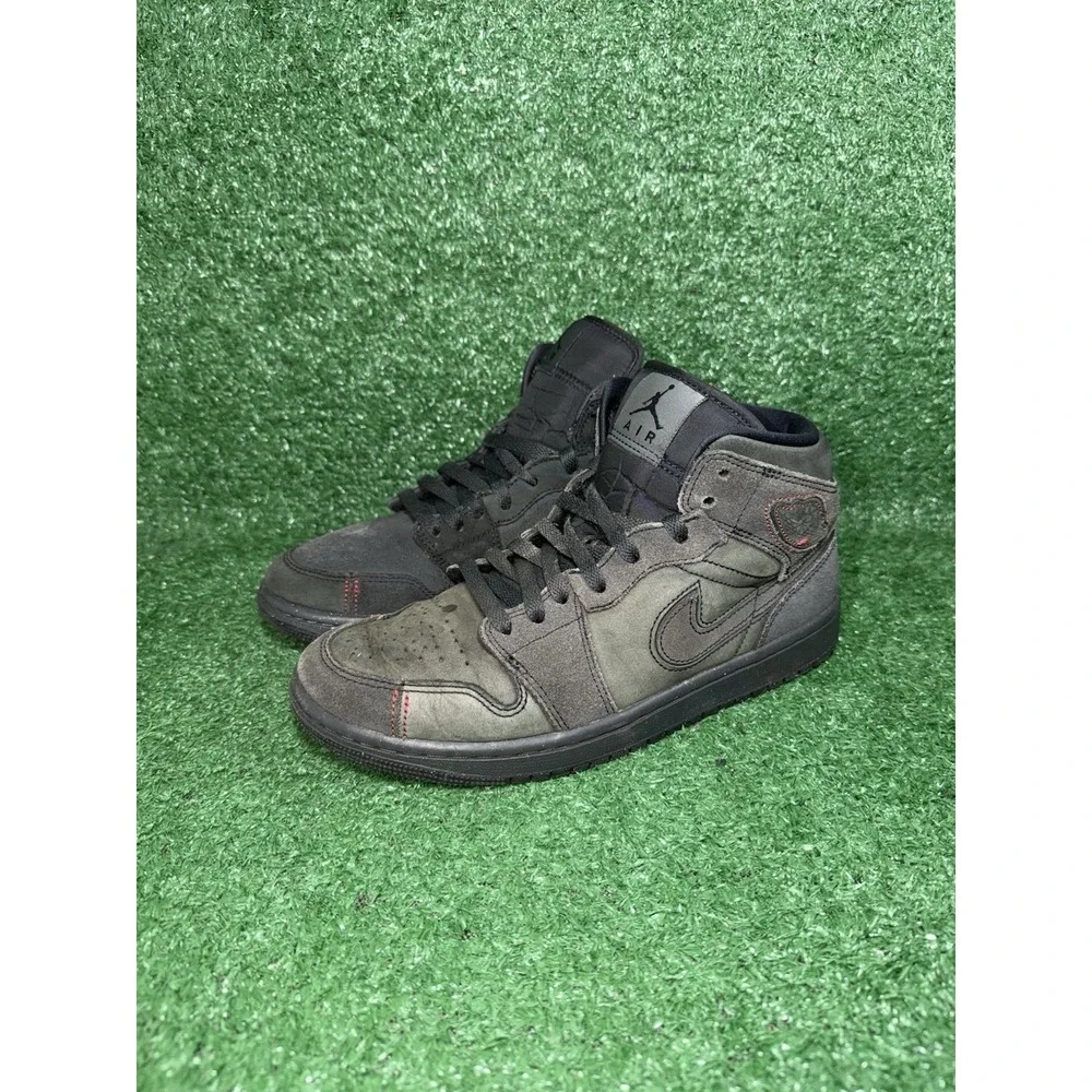 Air Jordan 1 Retro Mens Size 8 Craft Dark Smoke Grey Anthracite Basketball Shoes